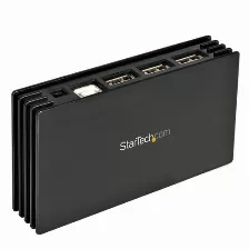 Hub Startech.com Interfaz Usb 2.0, Plástico, Cantidad De Puertos 7, 7 Usb 2.0, Velocidad 480 Mbit/s, Color Negro