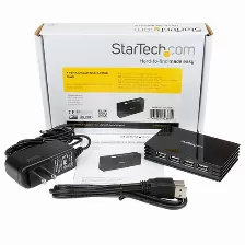 Hub Startech.com Interfaz Usb 2.0, Plástico, Cantidad De Puertos 7, 7 Usb 2.0, Velocidad 480 Mbit/s, Color Negro