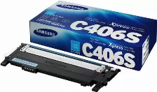Tóner Hp Samsung Cartucho De Tinta Original Clt-c406s, Cian Original, Cian