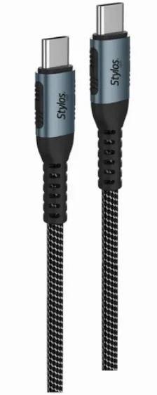 Cable Tipo C Stylos 100w 2m Negro