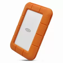 Disco Duro Externo Lacie Rugged Usb-c 5 Tb, Usb Tipo C 3.2 Gen 1 (3.1 Gen 1), Gris, Amarillo