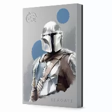 Disco Duro Externo Seagate The Mandalorian Special Edition Firecuda 2tb, Usb Type-a / Micro-usb B, Gris