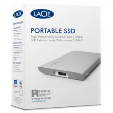 Ssd Externo Lacie Stks1000400 1 Tb, Usb Tipo C, Plata
