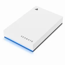 Disco Duro Externo Seagate Stlv500010, 5tb, Micro-usb 2.0/3.2 Gen1, Para Ps5 Y Ps4, Led Azul, Blanco, Open Box