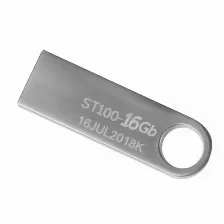 Memoria Usb Stylos Tech, 16gb, Usb 2.0, Metalica, Plata