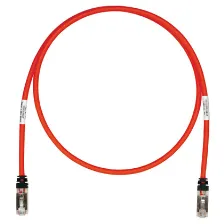 Patchcord Panduit Cat6a, 9ft Cat6a, 2.74 M, Sf/utp (s-ftp), Rojo