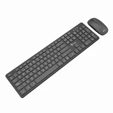 Kit Teclado Y Mouse Inalambrico Stylos, 105 Teclas, Usb, Optico, Espanol, Negro