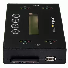 Docking Station Startech.com Clonador Y Borrador Independiente 1:1 Para Memorias Usb Y Unidades De Disco Duro Y Ssd Sata - Con Pantalla Lcd - Taa - Independiente Del Sistema Operativo, Duplicador D...