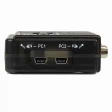 Juego De Conmutador Kvm Startech (sv211kusb) De 2 Puertos Con Todo Incluido, Usb, Audio Y Vídeo Vga