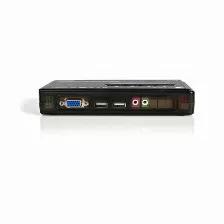 Juego De Conmutador Switch Startech Kvm 4 Puertos Vídeo Vga Usb 2.0 Con Cables Y Audio, (sv411kusb)