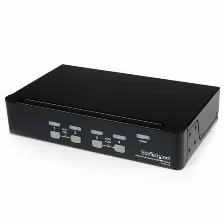 Conmutador Switch Profesional Startech Kvm 4 Puertos Vídeo Vga - Usb - Hasta 1920x1440, (sv431usb)