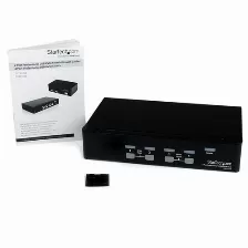 Conmutador Switch Profesional Startech Kvm 4 Puertos Vídeo Vga - Usb - Hasta 1920x1440, (sv431usb)