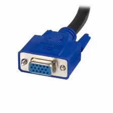 Cable Kvm De 1,8m Todo En Uno Vga Usb A Usb B Hd15 - 6ft Pies 2 En 1, (svusb2n1_6)
