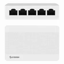 Switch Steren Swi-005 Rj-45 5, Fast Ethernet (10/100), Blanco