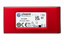 Ssd Externo Kingston Xs1000r, 1tb, 1050mb/s, 1000mb/s, Usb Tipo C, 3.2, Rojo Open Box