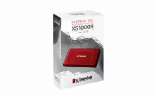 Ssd Externo Kingston Xs1000r, 2tb, 1050mb/s, 1000mb/s, Usb Tipo C, 3.2, Rojo