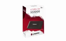 Ssd Externo Kingston Xs1000 2tb, Lectura 1050 Mb/s, Escritura 1000 Mb/s, Usb Tipo C, 3.2 Gen 2, Negro