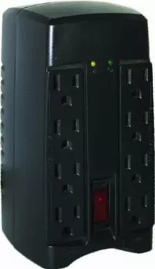 Regulador Vica T-1 Entrada 127 V, 8 Salidas Ac, Negro