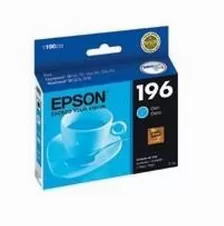 Cartucho Epson T196 Cyan Para Expression Xp-20,101,104,201,204,401, Workforce Wf-2512,2532 Original