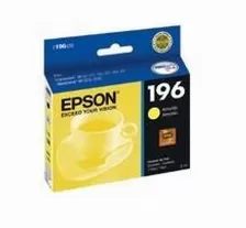 Cartucho Epson T196 Amarillo Para Expression Xp-20,101,104,201,204,401, Workforce Wf-2512,2532 Original