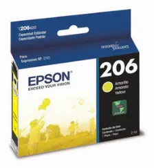 Cartucho De Tinta Epson T206420 206 Amarillo, Expression Xp-2101, 2ml Original