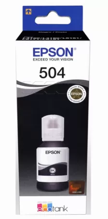 Botella De Tinta Epson T504120-al, Negro, Epson, Negro, Blanco, 1 Pieza(s)