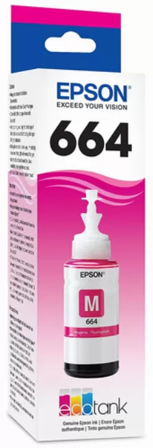 Botella De Tinta Epson T664320-al Magenta, Compatibilidad Expression Et-2500 Expression Et-2550 Workforce Et-4500 Ecotank L396