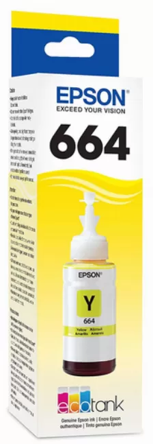 Botella De Tinta Epson T664420-al Amarillo, Compatibilidad Expression Et-2500 Expression Et-2550 Workforce Et-4500 Ecotank L396