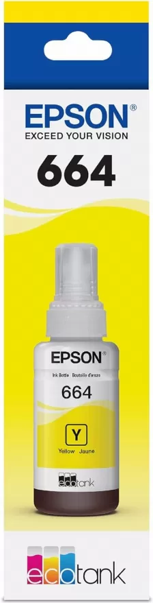 Botella De Tinta Epson Amarillo T664420 70 Ml Original