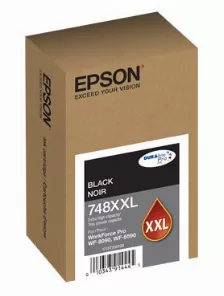 Cartucho De Tinta Epson T748xxl120 Original, Amarillo, Alto Rendimiento, 6090/wf-6590