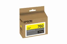 Cartucho De Tinta Epson 760 Original, Amarillo, 25.9 Ml, Compatibilidad Surecolor P600