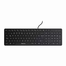 Teclado Quaroni Taq01 Inglés, Español, Alámbrico, Usb, Negro