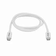 Cable Thunderbolt Startech.com 1 M V. 3, 20 Gbit/s, Blanco