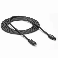 Cable Thunderbolt Startech.com 2 M V. 3, 20 Gbit/s, Negro