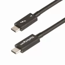 Cable Thunderbolt Startech.com 0.5 M V. 4, 40 Gbit/s, Negro