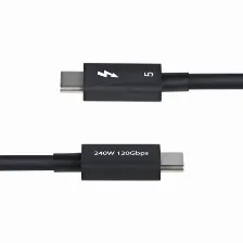 Cable Thunderbolt Startech.com 0.5 M V. 5, 80 Gbit/s, Negro