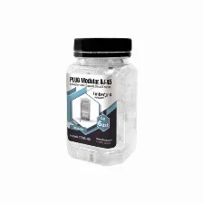 Linkedpro By Epcom / Bote Con 100 Piezas De Plug Modular Rj45 Cat6 Blindado Con Pin De Tierra, Chapado De Oro A 30 Micras Para Durabilidad Extrema