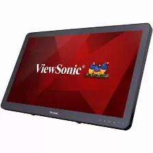 Monitor Touch Viewsonic Td2430, 23.6 Pulg, 1xhdmi, 1xvga, 1xdp, 1920 X 1080 Pixeles, Panel Va, Color Negro