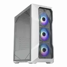 Gabinete Cooler Master Masterbox Td500 Mesh V2, Midi-tower Con Ventana, 3x Vent. Argb, Blanco
