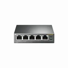 Switch Tp-link Fast Ethernet Tl-sf1005p, 5 Puertos 10 100mbps, 1 Gbit,s, 2000 Entradas No Administrable