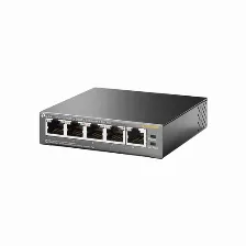 Switch Tp-link Fast Ethernet Tl-sf1005p, 5 Puertos 10 100mbps, 1 Gbit,s, 2000 Entradas No Administrable