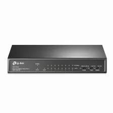 Switch Tp-link Tl-sf1009p No Administrado, Rj-45 9, Fast Ethernet (10/100), (poe +) 8, Negro