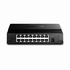 Switch Tp-link 16-port 10/100mbps Desktop Switch, 16 Puertos, 10/100 Mbps, No Administrado, (tl-sf1016d)