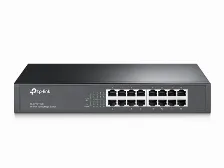 Switch De Red Tp-link 16 Puertos 10/100mbps, Fullduplex(200mbps) Carcasa Metalica Para Montaje En Rack O Escritorio, Tl-sf1016ds