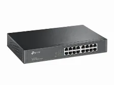 Switch De Red Tp-link 16 Puertos 10/100mbps, Fullduplex(200mbps) Carcasa Metalica Para Montaje En Rack O Escritorio, Tl-sf1016ds