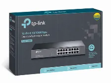 Switch De Red Tp-link 16 Puertos 10/100mbps, Fullduplex(200mbps) Carcasa Metalica Para Montaje En Rack O Escritorio, Tl-sf1016ds