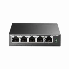 Switch Tp-link Tl-sg1005lp No Administrado, Rj-45 5, Gigabit Ethernet (10/100/1000), (poe +) 4, Negro