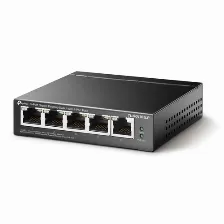Switch Tp-link Tl-sg1005lp No Administrado, Rj-45 5, Gigabit Ethernet (10/100/1000), (poe +) 4, Negro
