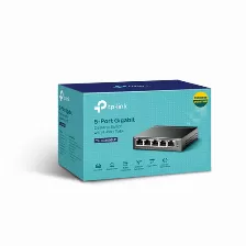 Switch Tp-link Tl-sg1005lp No Administrado, Rj-45 5, Gigabit Ethernet (10/100/1000), (poe +) 4, Negro