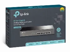 Switch Tp-link Tl-sg1008mp No Administrado, Rj-45 8, Gigabit Ethernet (10/100/1000), (poe +) 8, Negro